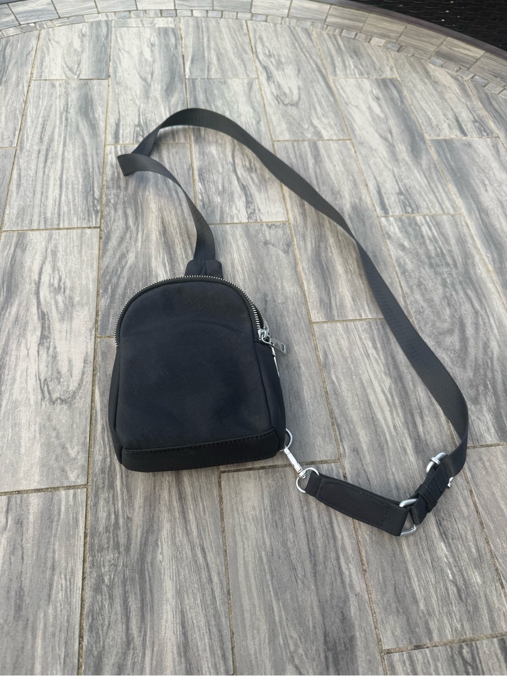Black Women's Crossbody Sling Bag - Minimal Everyday Carry